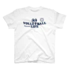 sports_tower スポーツタワーのバレーボール・目玉・VOLLEYBALL・#Tシャツ・デザイン・セッター・トス・アタッカー・ブロック・ポジション・部活・スポーツ・応援・有望・有力・確実・男子・女子・かっこいい・かわいい・チームワーク Regular Fit T-Shirt