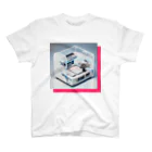 マッケンデジタルワールドの【lofiアート】ネオ浮世絵盆栽：サイバーパンクアーケードアドベンチャー for オタク Regular Fit T-Shirt