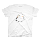 nekono0mimozaのまんまるシマエナガさん-にこにこver スタンダードTシャツ