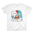 DECORの気づかいのできるネコ　ロケットver. スタンダードTシャツ