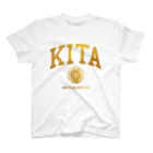 ハヤシ商店のKITALABEL logo (GOLD) Regular Fit T-Shirt