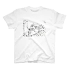 funny dragonのモノクロくん スタンダードTシャツ