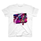 Vibrant Novaのsyber punk girl スタンダードTシャツ