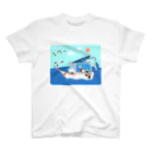 Fortune Campers そっくの雑貨屋さんのさおりん号で釣りしよう スタンダードTシャツ