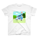 Fortune Campers そっくの雑貨屋さんのさおりんごちゃんのさおりん号でキャンプ気分 スタンダードTシャツ