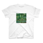 アフロのモネ 「睡蓮の池と日本の橋」 Regular Fit T-Shirt