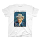 MUGEN ARTのゴッホ　灰色のフェルト帽の自画像　Vincent van Gogh  Regular Fit T-Shirt