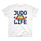 sports_tower スポーツタワーの柔道・JUDO・じゅうどう・グッズ・デザイン・武道・#Tシャツ・柔(やわら)の術・投げ技・固め技・当身技・格闘技・日本・柔術・男子・女子・かっこいい・かわいい・強靭・選手・柔よく剛を制す・世界・柔道場 Regular Fit T-Shirt