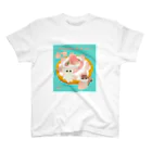 ペルシャ猫のモフの白いちごタルト スタンダードTシャツ