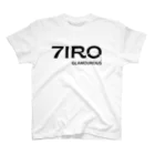 7IRO GLAMOUROUSの7IROロゴ太字 白Tシャツ スタンダードTシャツ