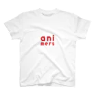 animersのanimers Tシャツ(半袖)赤ロゴVer. スタンダードTシャツ