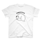 sleepy puppyのかわいい犬の横顔(ロゴ、サイン入り) スタンダードTシャツ