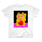 AceMori Galleryのlove neko /愛猫 Regular Fit T-Shirt