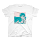 yuei_00の春の海と男子高校生 スタンダードTシャツ