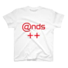 あんずあんのands++（赤文字） スタンダードTシャツ