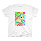 パッパララパンSHOPのハムスターのもなかちゃん スタンダードTシャツ