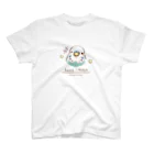 - 羽やすめのトマリ木 -のほっこりなひととき【水色インコC】 スタンダードTシャツ