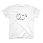 おてもと　はしらのまゆげねこ-えびふらい スタンダードTシャツ