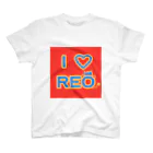 旅猫王子れぉにゃん👑😼公式(レイラ・ゆーし。)のI  ♥️  REO 《赤ロゴ》 Regular Fit T-Shirt