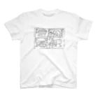 dadadadaanのカナヘビ家族 スタンダードTシャツ