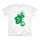 原ハブ屋【SUZURI店】のCheck Snake Head（T-GO） Regular Fit T-Shirt