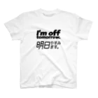 warehouseのI'm off tommorow Regular Fit T-Shirt