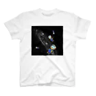 サーキットのオカミちゃんねるのいつかサーキットに立つ太郎　宇宙へ スタンダードTシャツ