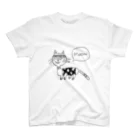 mi gatosのちぇっくねこ Regular Fit T-Shirt