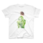 ききものやの緑の着物の女性 Regular Fit T-Shirt