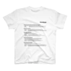 エンジニアグッズ販売店のデータベース種類 特徴(淡色) スタンダードTシャツ