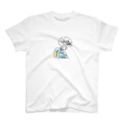 走りたいハシビロコウのおひるねハシビロコウ&うさぎ Regular Fit T-Shirt