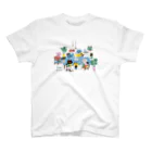 salon de necoの猫民salon de Nekoバージョン　【保護猫寄付220円】 Regular Fit T-Shirt