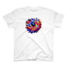 AliceDesignLab.のRainbow Circle Regular Fit T-Shirt