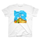 Nisaburo ☆kの夏の飛行機雲 Regular Fit T-Shirt