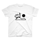 こむにんのコムニのねこ島と太陽 スタンダードTシャツ