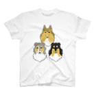 ささみ牧場のふわふわコリーちゃんとシェルティちゃん スタンダードTシャツ