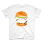 リズのハンバーガーシマエナガ スタンダードTシャツ