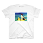 RAINBOW-WORKSの今年の夏は愛犬と海に行こう🐶🌊 スタンダードTシャツ