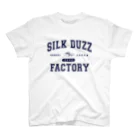 silk duzz factory APPARELのsilk duzz factory【college】ネイビー スタンダードTシャツ