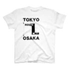 ヨリソウコトダマのルート1　国道Tシャツ スタンダードTシャツ