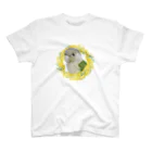 mariechan_koboの040 ウロコインコシナモン ミモザのリース Regular Fit T-Shirt