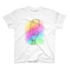 喫茶トラウベのKuribow saw a rainbow Regular Fit T-Shirt