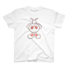 レタ(LETA)のぽっぷらうさぎ(さかだち(文字なし)) スタンダードTシャツ