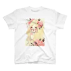 天道虫のPink Flower Hair スタンダードTシャツ