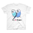 インコ絵描き☆masamiのWe ♡ Budgies (マンガバージョン） スタンダードTシャツ