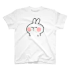 AKIRAMBOWのあまえんぼうさちゃん ゴキゲンななめ / Spoiled Rabbit Bad Mood スタンダードTシャツ