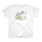 ししゃもねこ社のガクブルししゃもねこ Regular Fit T-Shirt