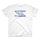 MICHU_COQUETTEのJe n’aimais pas／Blue Regular Fit T-Shirt