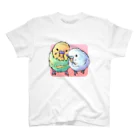 ひーはくちゃんねる公式アイテムのひーちゃんとはく新イラストアイテム背景有 Regular Fit T-Shirt