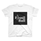 FossilBallのFossil Ball black square Regular Fit T-Shirt